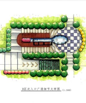 私人会所花坛平面图设计图片