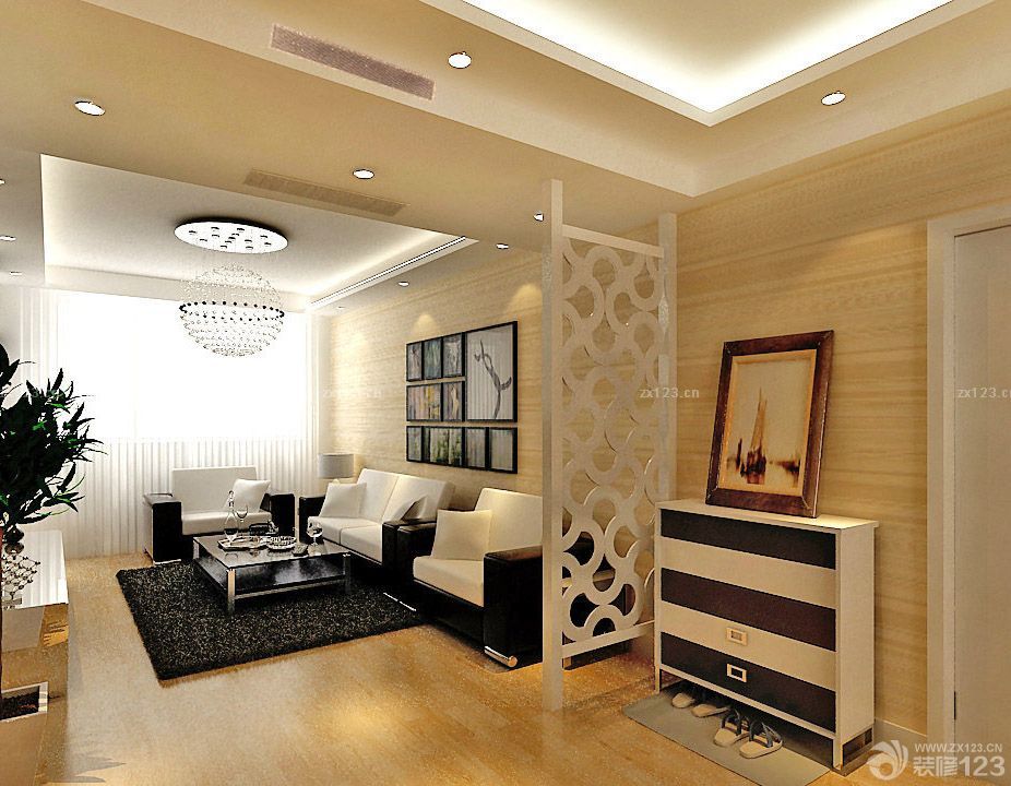 现代一室一厅门口玄关装修设计图片大全