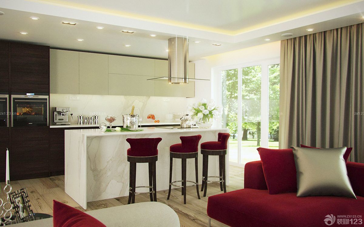 实用小户型现代简约风格窗帘设计图片