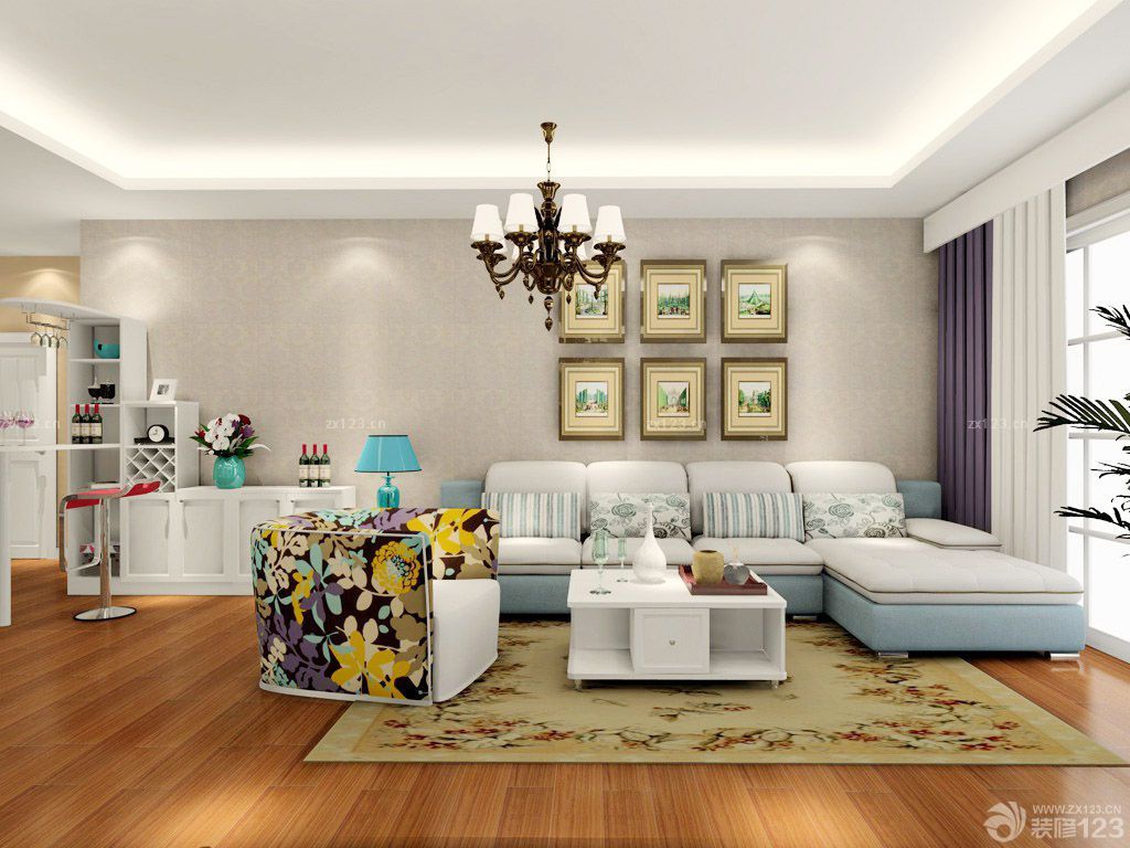 2025家装韩式田园风格客厅设计样板大全