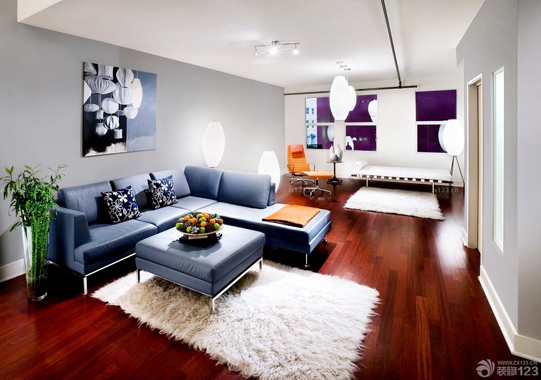 现代混搭小户型仿古装修样板间