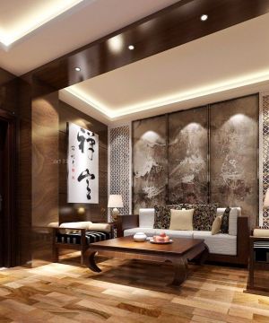 日式书房背景墙设计效果图片大全