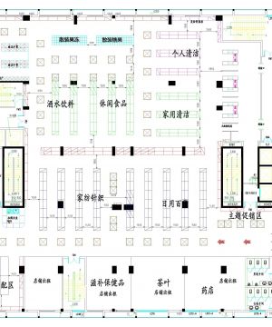 2023现代百货大型商场平面图欣赏