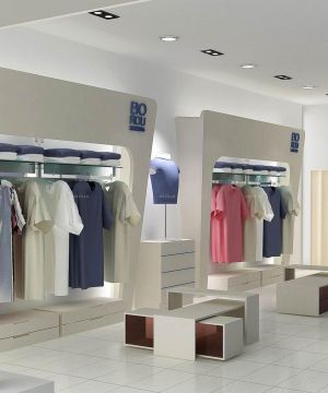 2025最新服装店铺格栅灯装修效果图