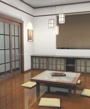 最新日式客厅推拉门设计图