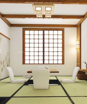 日式客厅墙面装饰效果图