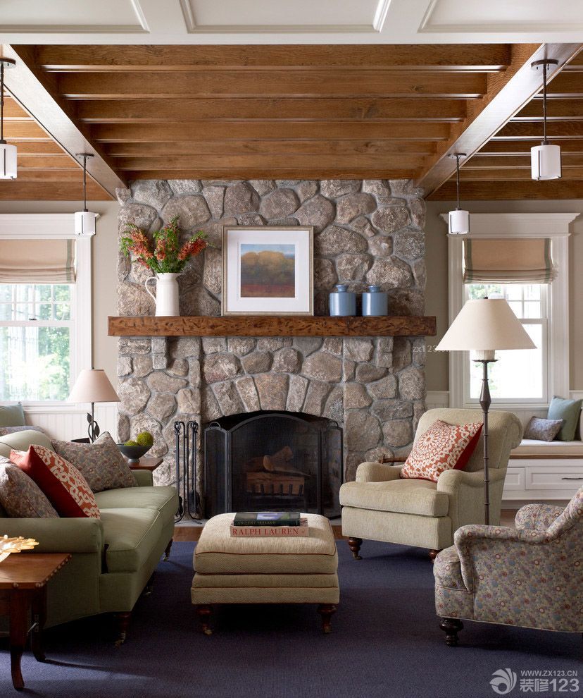 2025时尚美式田园风格客厅落地灯设计图片欣赏