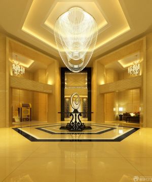 奢华富丽展厅大堂设计效果图