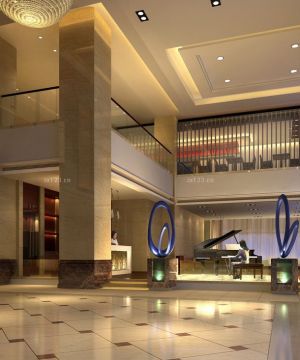 2025最新快捷酒店大堂设计装修效果图