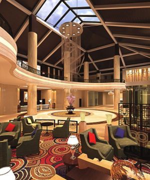 休闲娱乐会所大堂设计装修效果图片大全