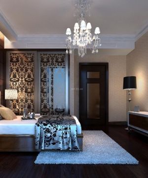中式风格别墅室内卧室设计图片2023