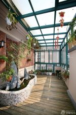 大户型封闭阳台花园玻璃阳光房设计图片大全