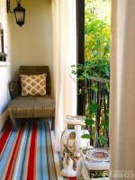 2025封闭阳台花园地毯装饰效果图欣赏