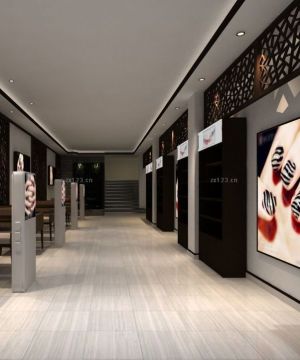 2025高档美甲店走廊装修效果图