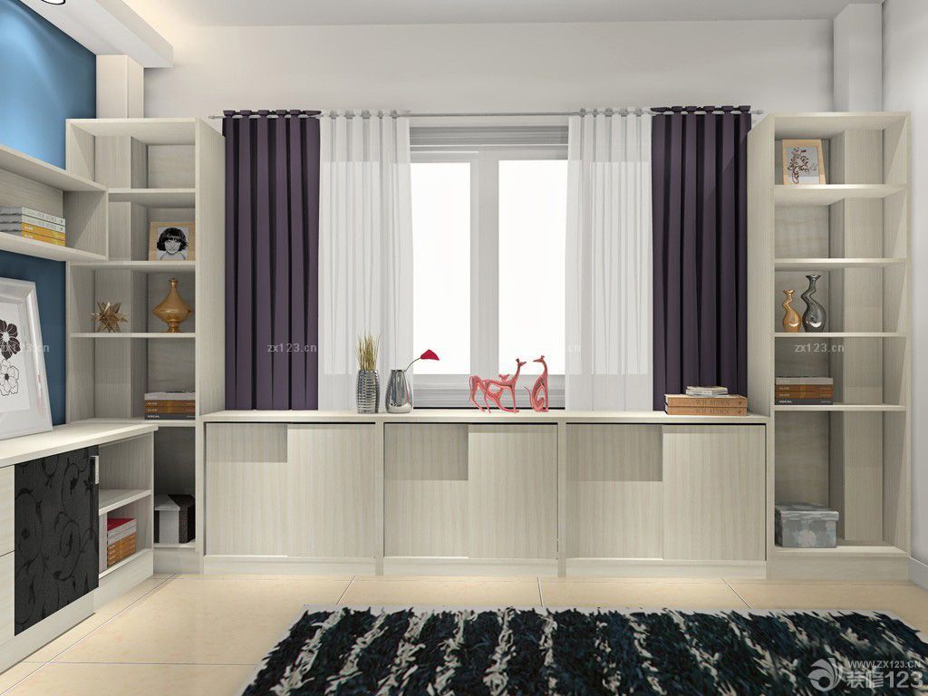 简约风格客厅装饰柜装修图2025