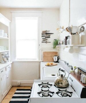 精装60平室内小厨房装修实景图欣赏