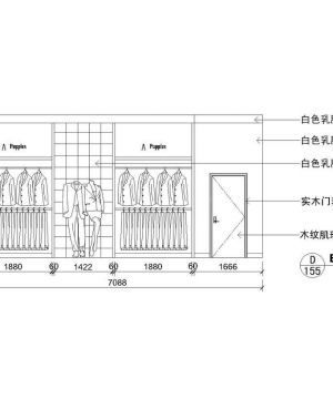 服装店店铺玻璃橱窗平面图设计图片大全