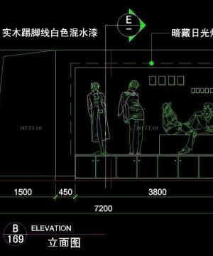 2023服装店店铺橱窗货架设计平面图