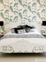 最新美式乡村风格卧室内墙壁纸效果图