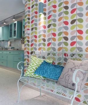 2025一室一厅厨房内墙壁纸效果图欣赏