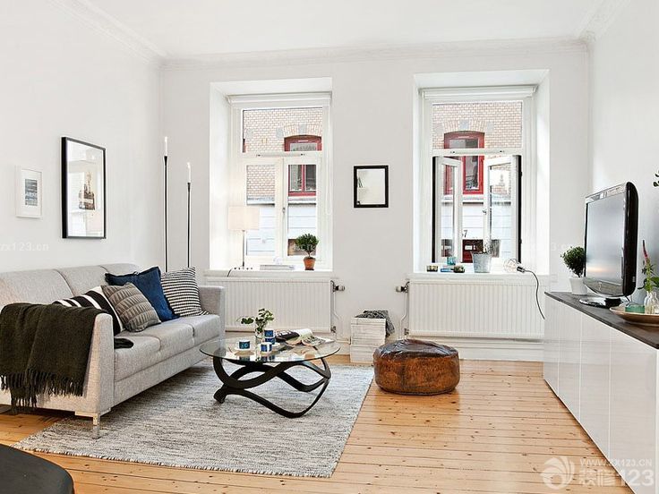 2025北欧风格70平两室两厅客厅装修设计图片