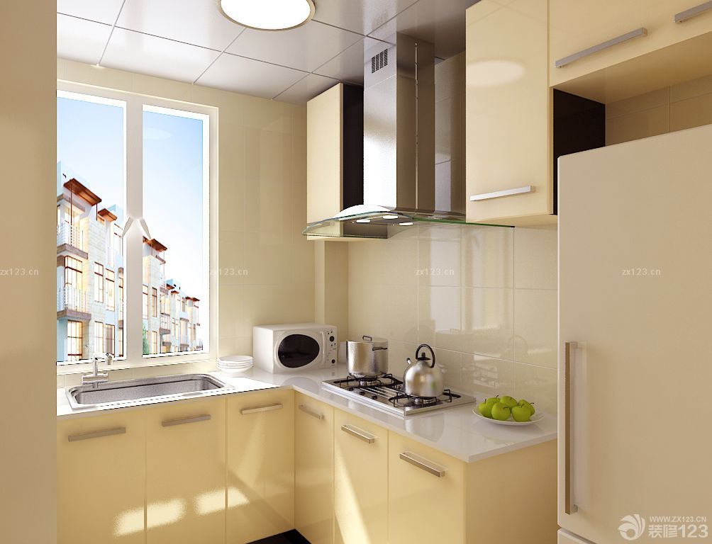 70平米小户型旧房装修厨房橱柜设计图片