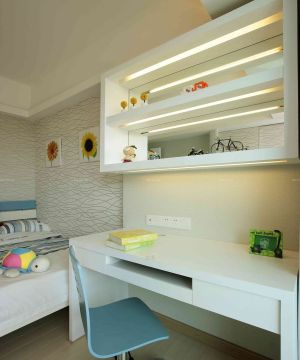70平两室两厅儿童房书柜设计效果图