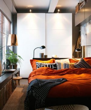 最新创意60平米二室卧室隐形门设计图片大全2023