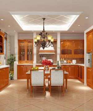 新古典主义风格厨房地面瓷砖设计效果图欣赏