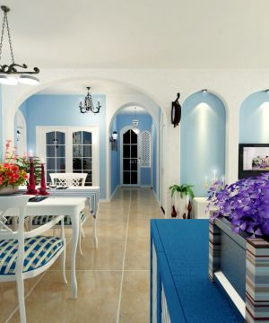 地中海风格100平方米房屋装修设计图
