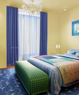 70平米小户型地中海风格男生卧室装修设计图