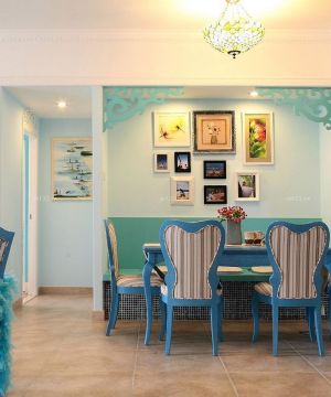 70平米小户型地中海风格餐厅装修实景图欣赏
