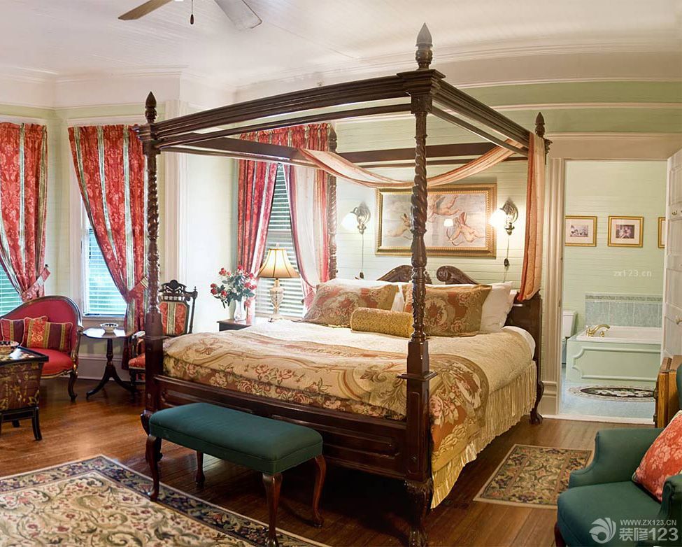 最新美式风格130平米卧室装修效果图大全2025