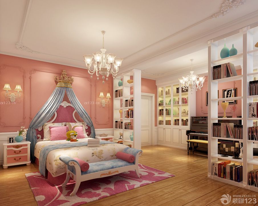 2025高档别墅90后女生房间的布置图