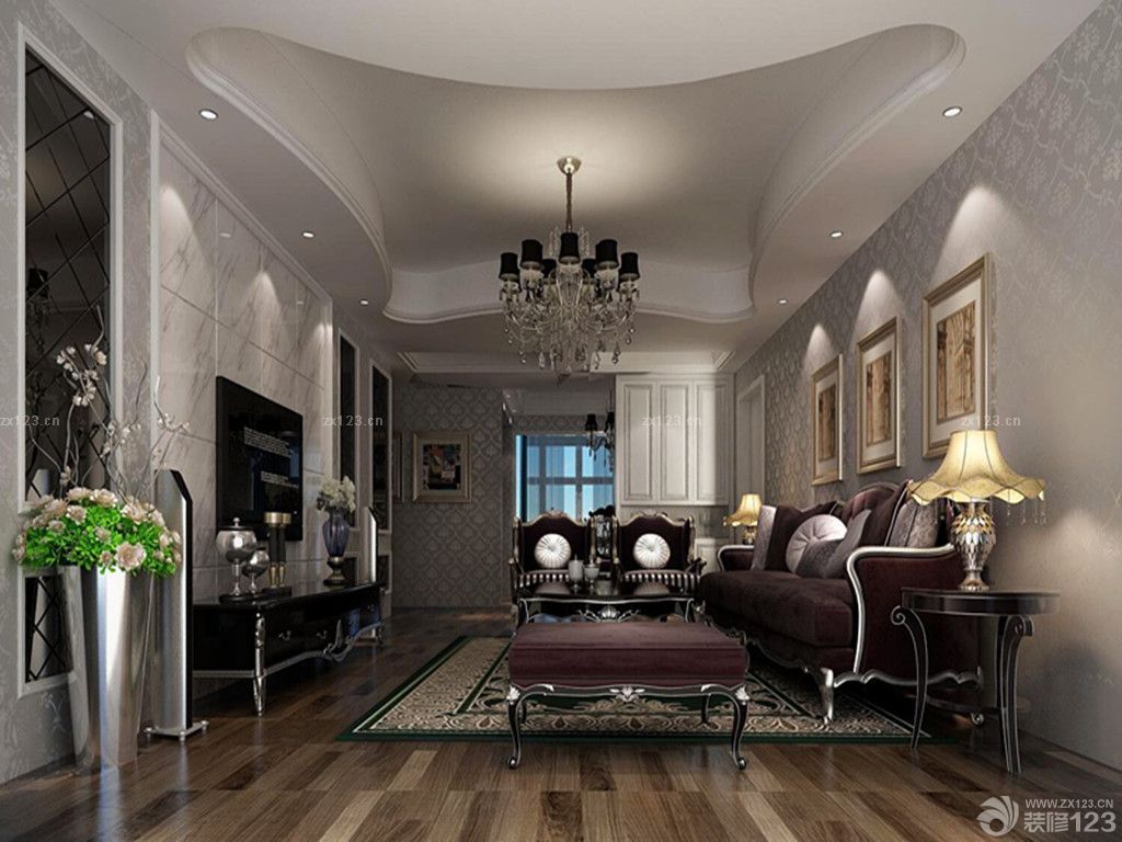 2023最新简欧风格客厅沙发摆放图片大全