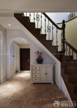 70平方家装实木楼梯扶手效果图片2025