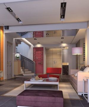 现代混搭风格130平米跃层装修图片大全2025