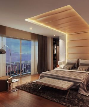 130平米卧室床头背景墙装修效果图大全2023