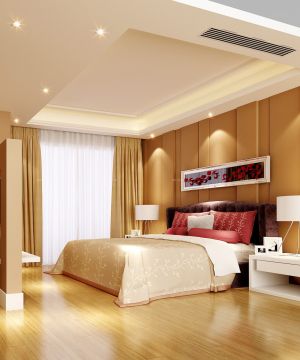 温馨简约风格130平米室内卧室装修效果图大全2023