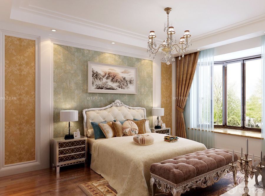 2025欧式家装100平房子卧室装修效果图