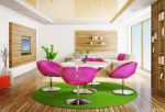 时尚简约风格130平米客厅创意组合家具简单装修设计效果图欣赏