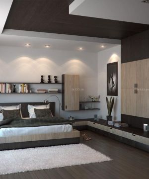 2025时尚现代风格130平米家装床头背景墙设计欣赏