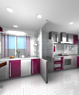 2023简约风格130平米家装厨房设计图片