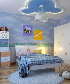 温馨现代风格130平米儿童房装修效果图片大全