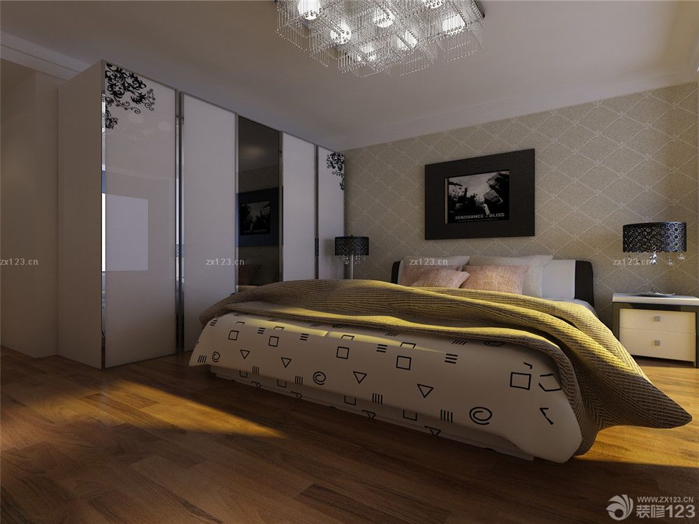 大卧室床的摆放装修效果图片大全