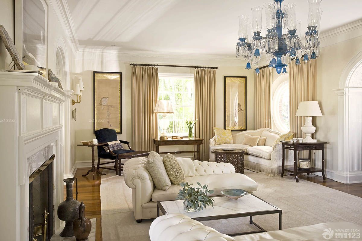 田园混搭120平米装修效果图大全2025图片