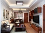 中式古典风格80平小复式客厅装修效果图欣赏