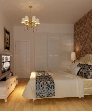 2025美式混搭120平米卧室装修效果图片