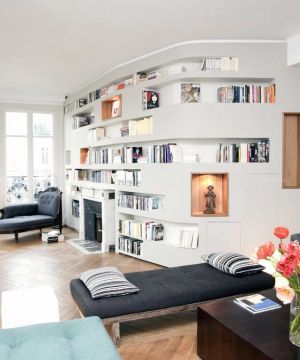 简约120平米小户型玄关背景墙装修效果图欣赏