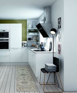 最新80平米2房2厅小户型美式厨房装修效果图欣赏